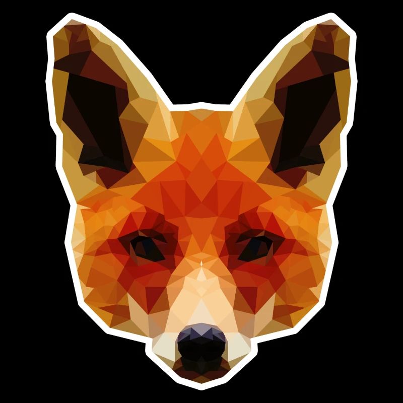 Renard polygonal orange