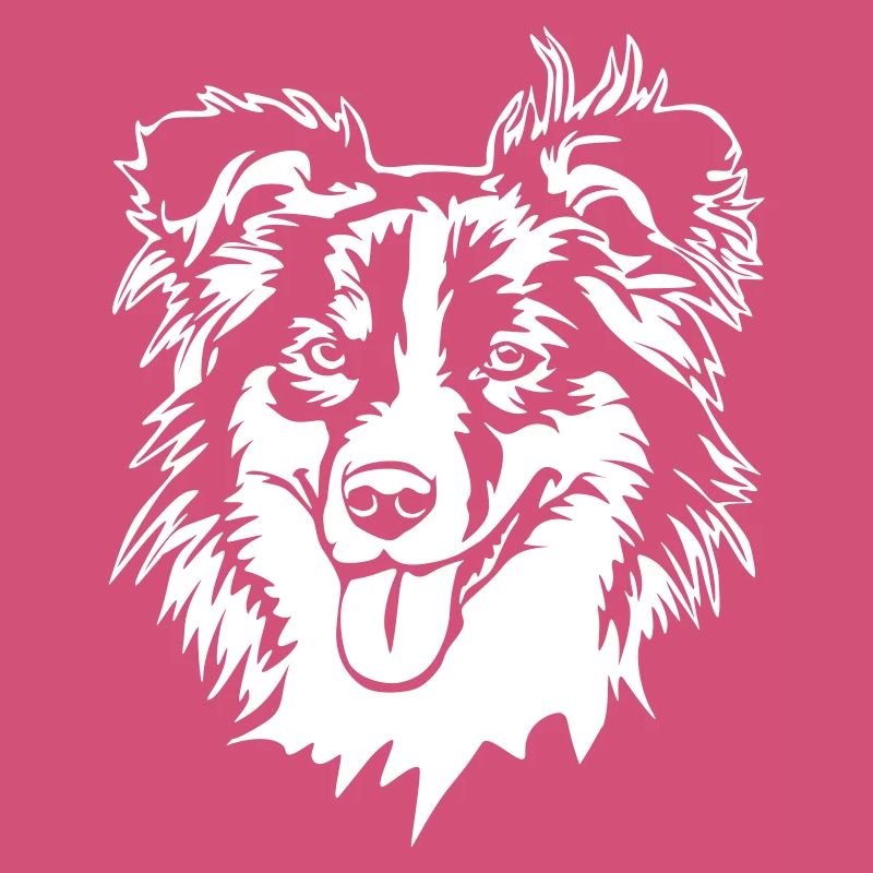 Australian Shepherd Kopf "Black Edition"