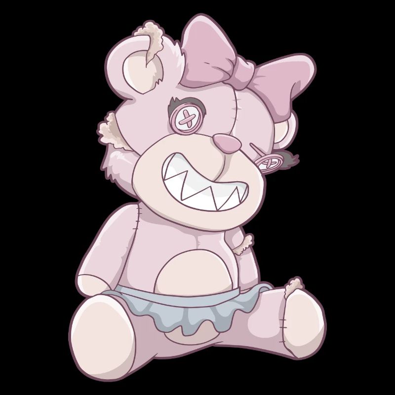 Pastell Gothic Bär