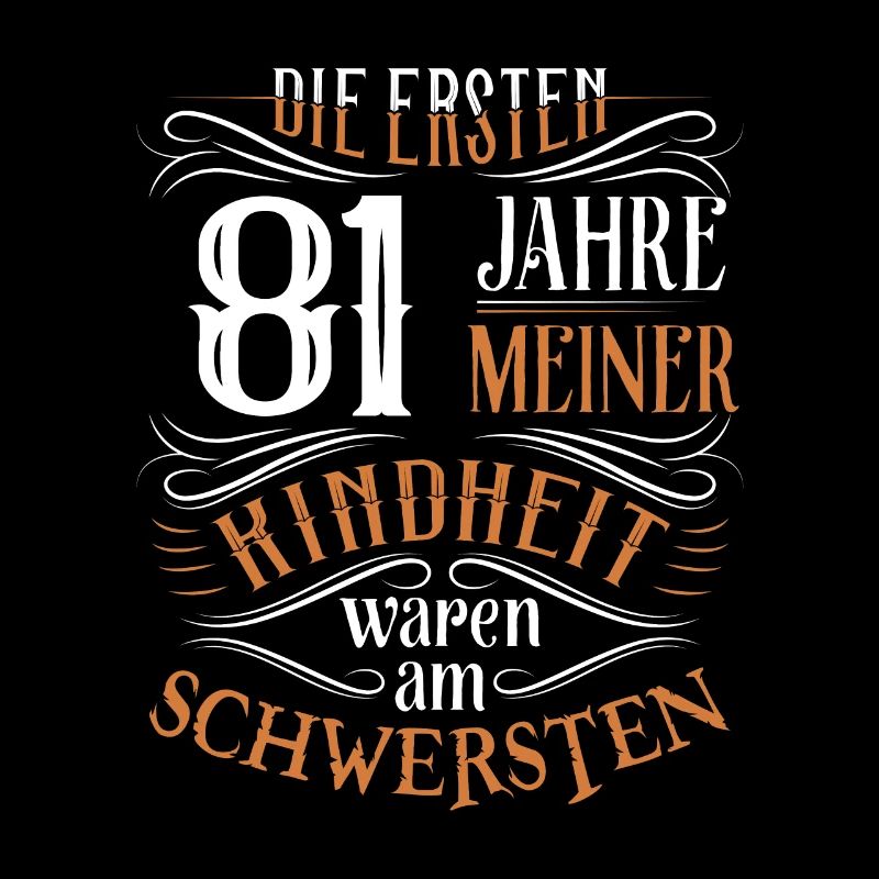 81. Geburtstag Kindheit Lustig