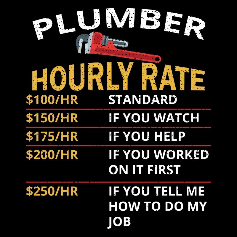 Plumber Hourly Rate Gift For Plumber