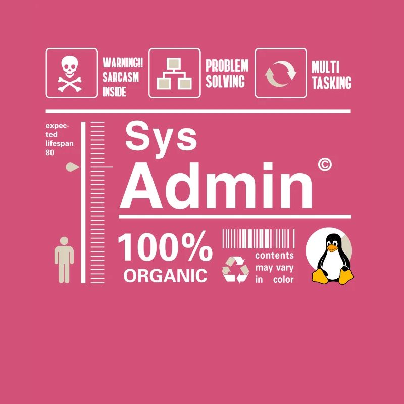 Sys Admin Pinguin Computer Nerd pc Platine cpu inh