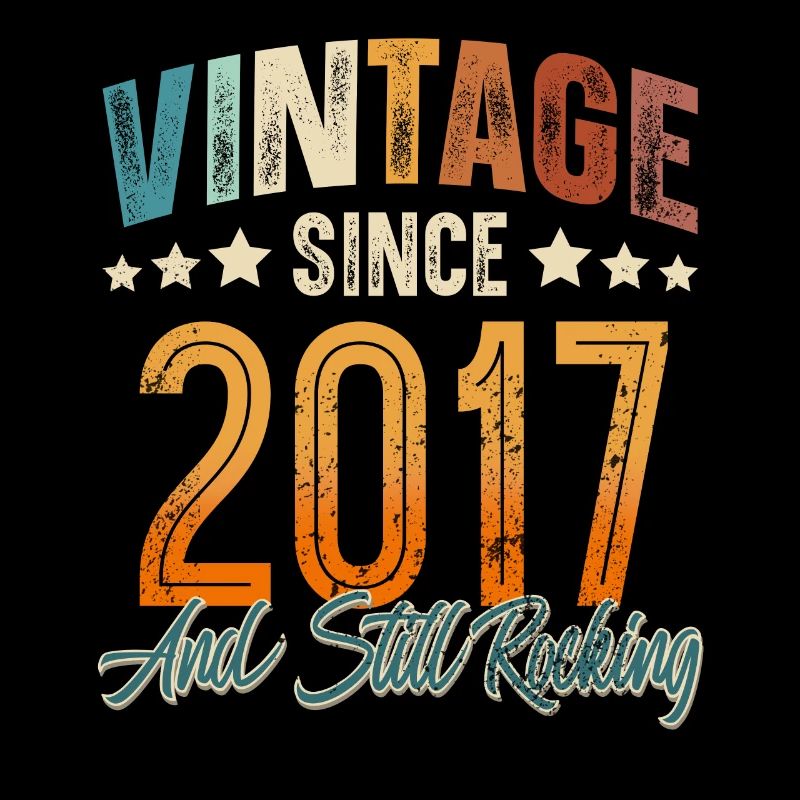 2017 Année de naissance Anniversaire Année de construction Millésime