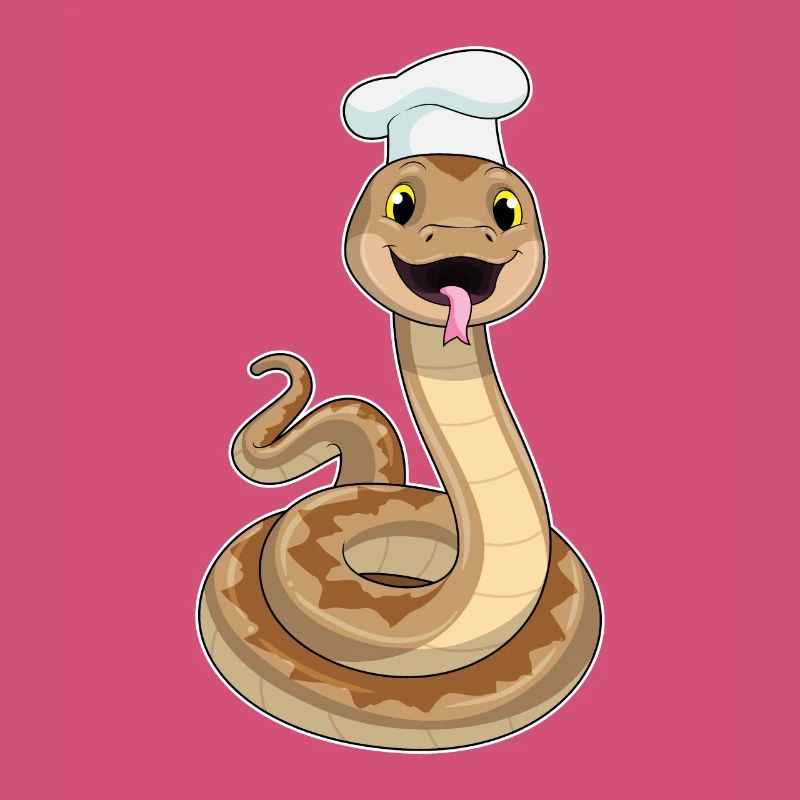 Cuisinière Chef Serpent Cuisson du Chapeau