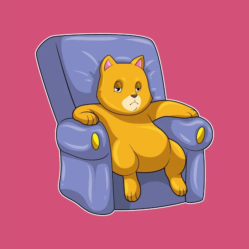 Chat avec canapé
