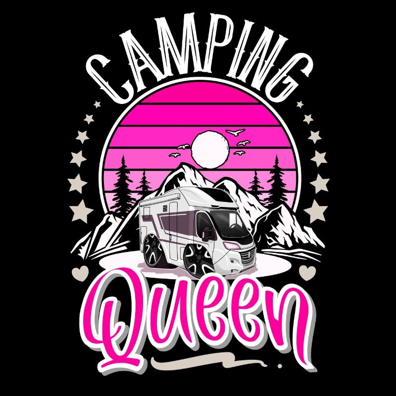 Camping Queen Camper Camping Grand-mère