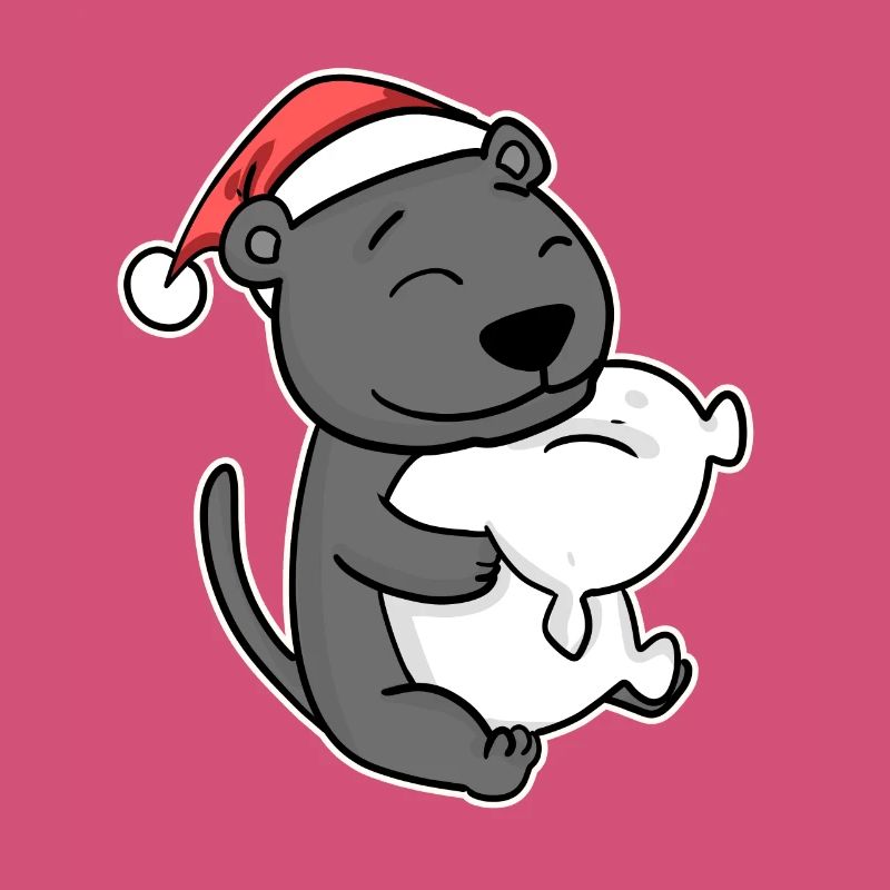 Schwarzer Panther Weihnachten Schlafen Schlaf