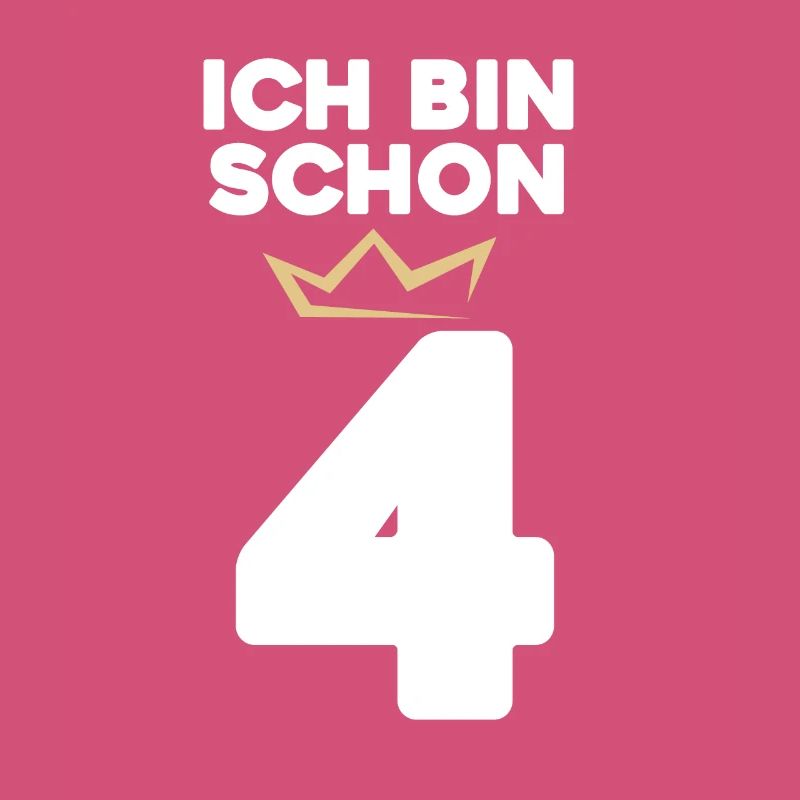 4 Geburtstag - 4 Jahre mit Krone