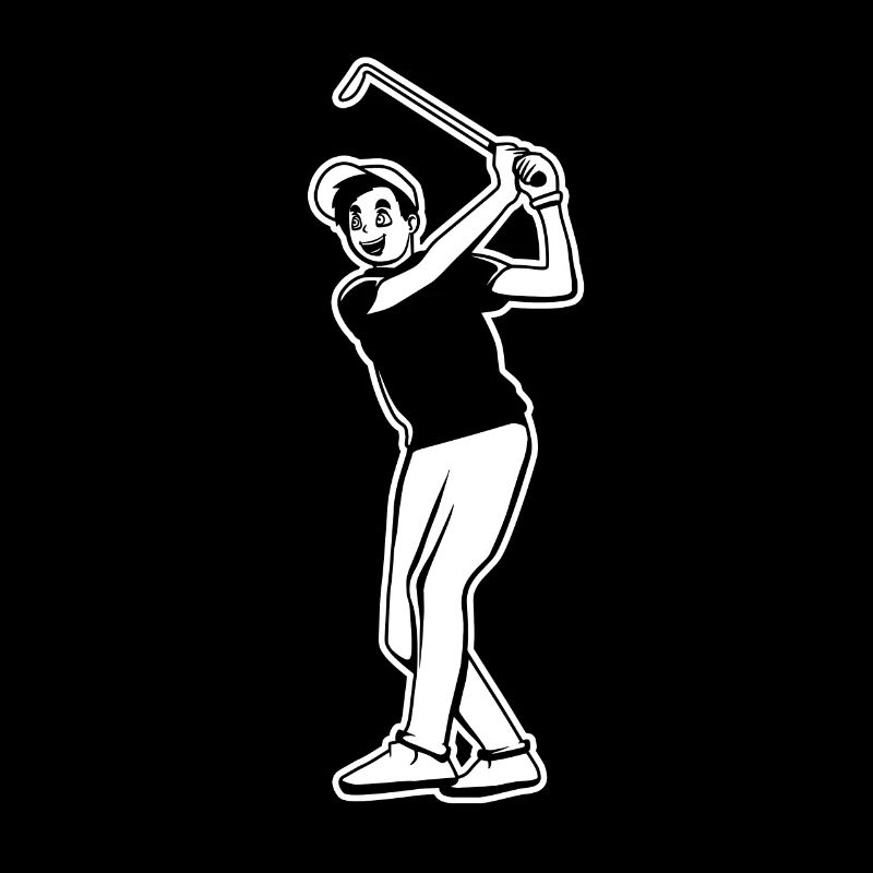 Garçon golfeur