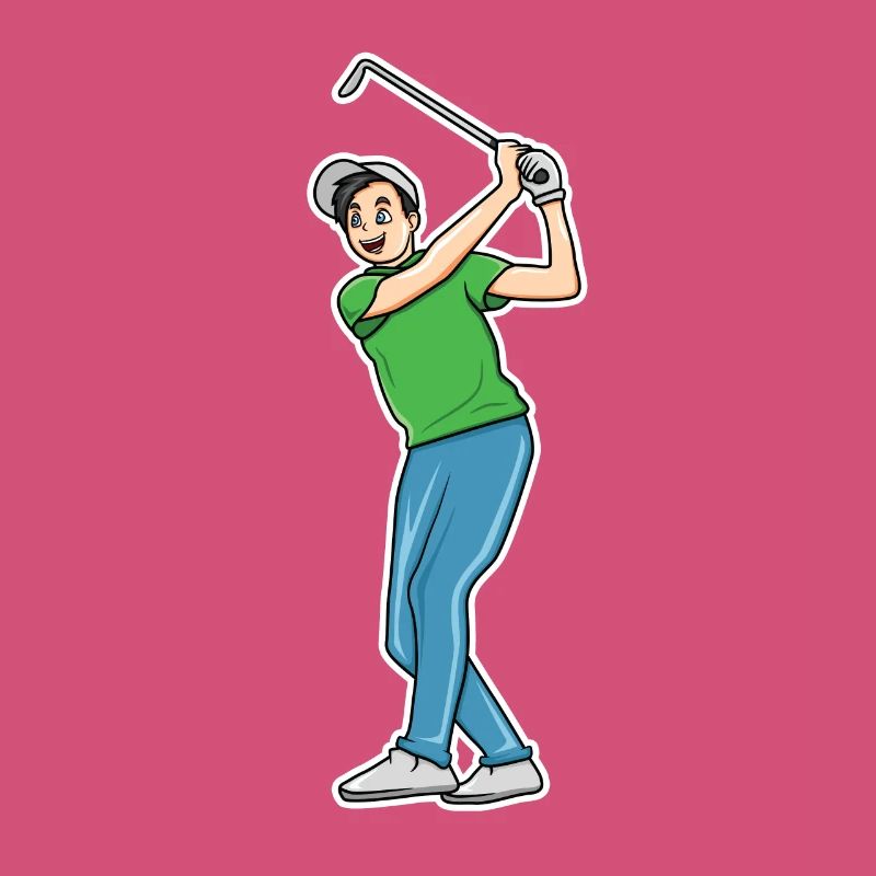 Dessin animé Golf