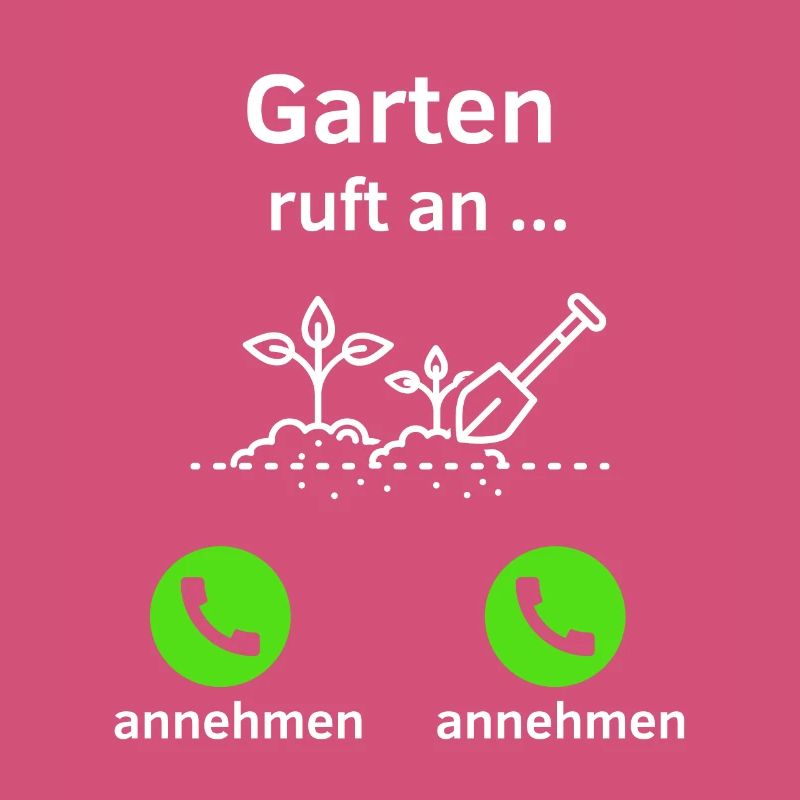 Garten ruft an - annehmen oder annehmen?