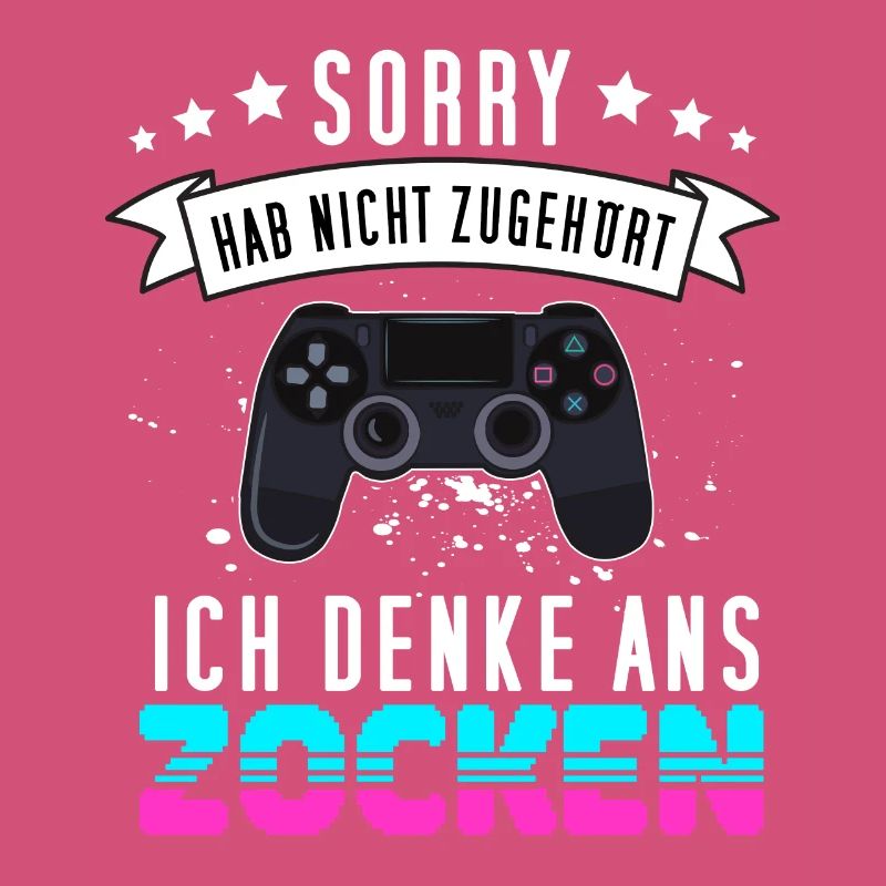Gamer Design mit Controller - Funny Gaming Gamepad
