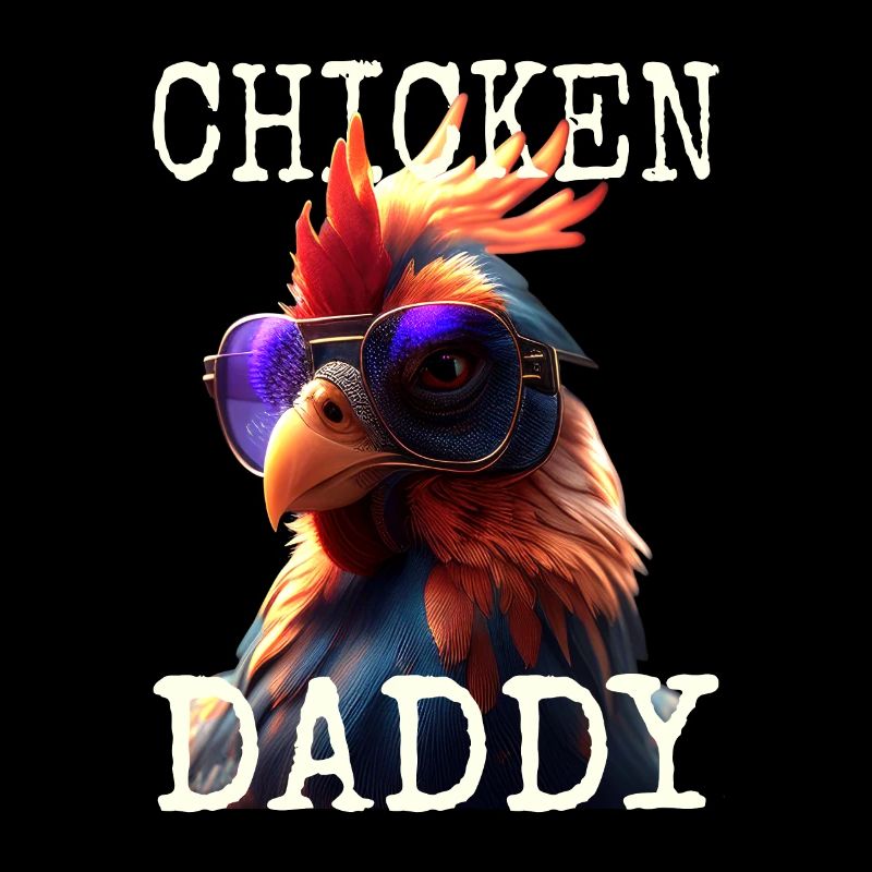 Chicken Daddy Chickens Father's Day Poultry Farmer Rooster
