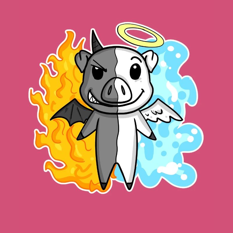 Cochon - Ange et Diable