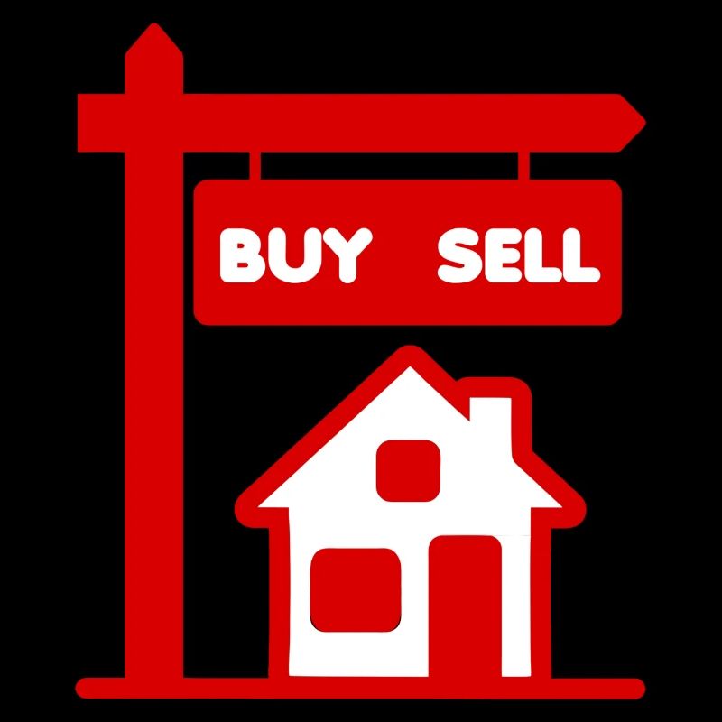 Red logo broker buy and sell