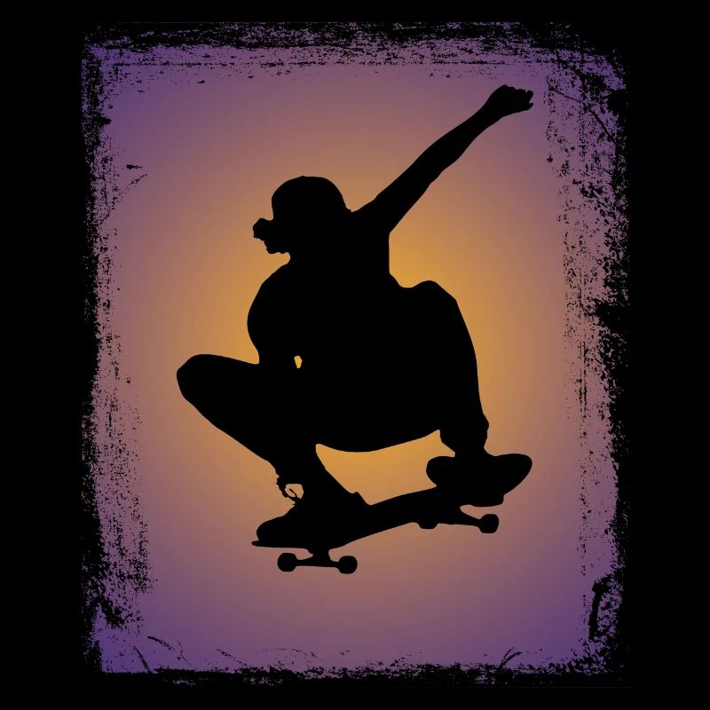 Skateboard Skateboarder Silhouette