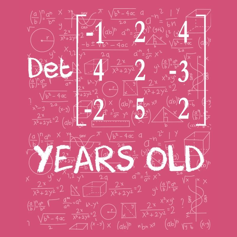 73rd birthday 73 years matrix determinant