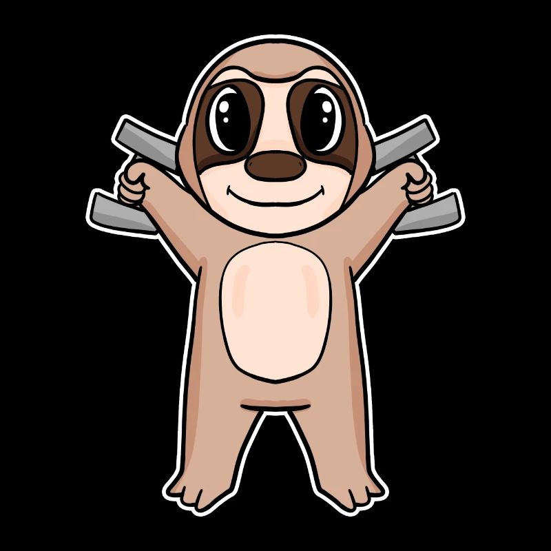 Sloth Dumbbell Training Strength Training Fitness