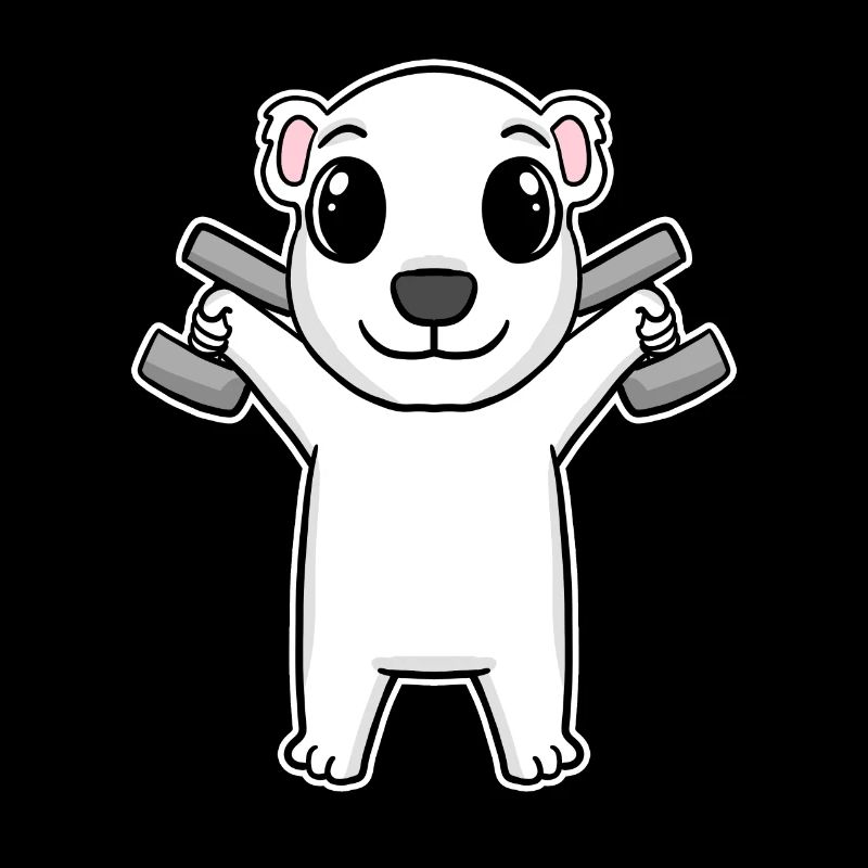 Polar Bear Dumbbell Training Strength Training Fitness