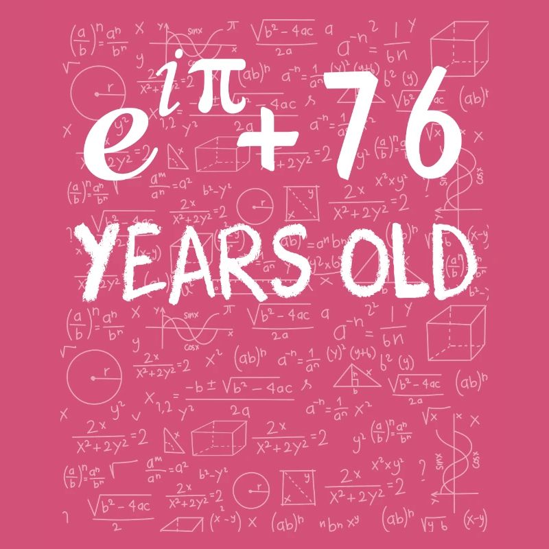 75th birthday 75 years Euler Identity math gift