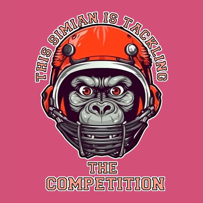 self-confident monkey accepts the challenge