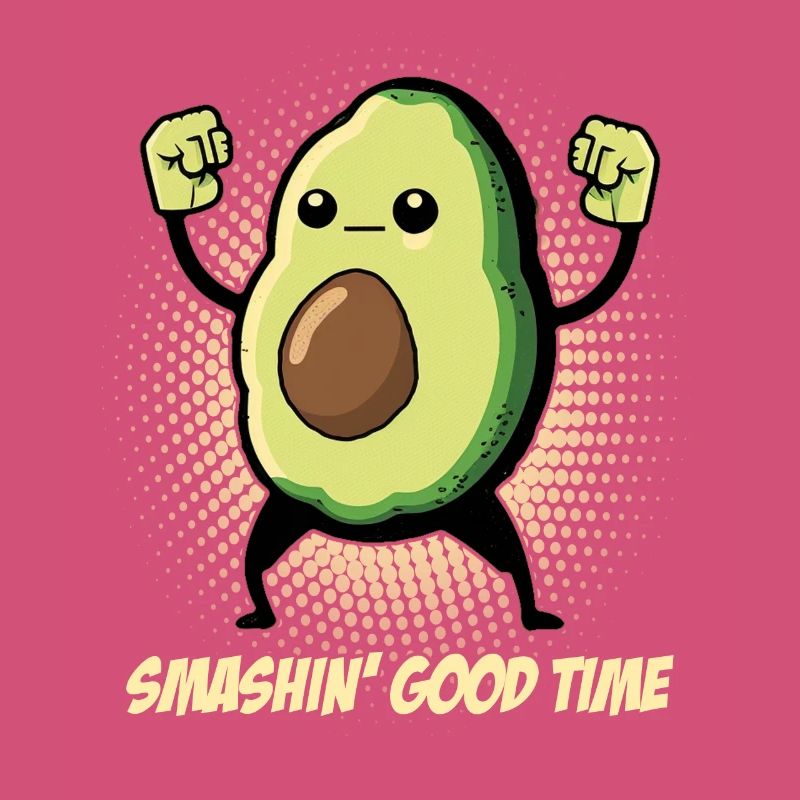 Avocado shows off her muscles