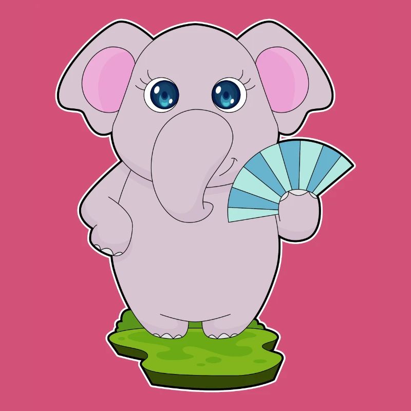 Éventail de main d’éléphant