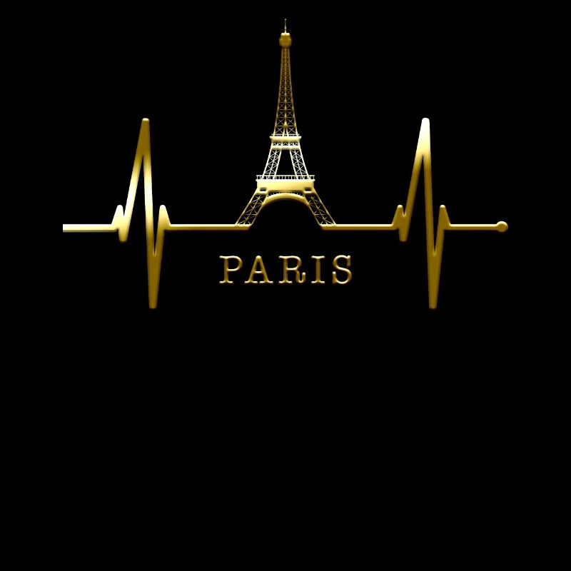 Paris Skyline Herzschlag Eiffelturm Frankreich