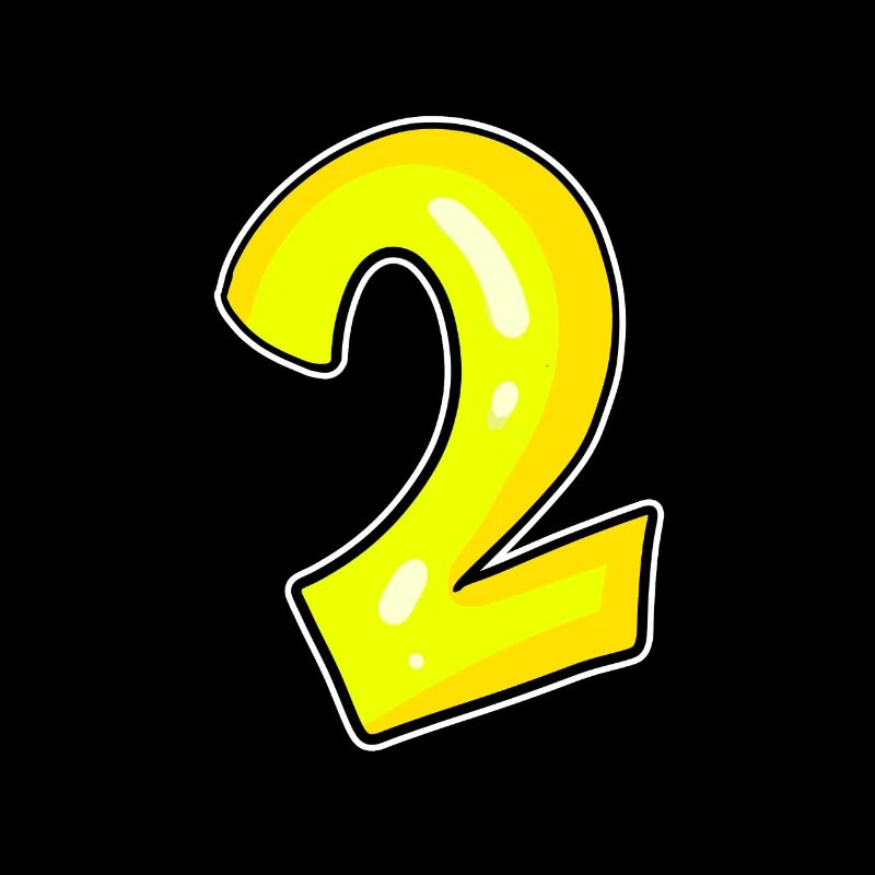 2 - Numéro - Numéro Deux Jaune