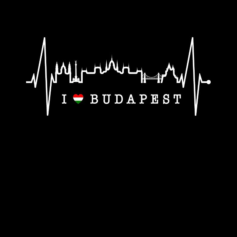 Budapest Skyline Herzschlag Ungarn Herz Budapester