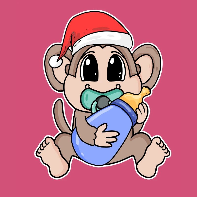 Singe bébé Noël
