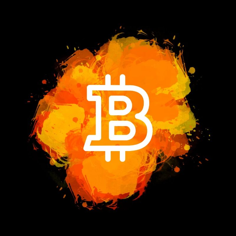 Bitcoin Crypto Cryptocurrency Splash