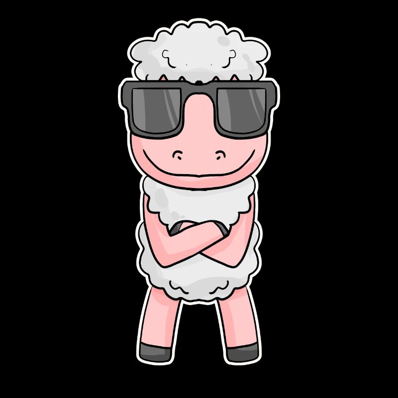 Sheep with glasses