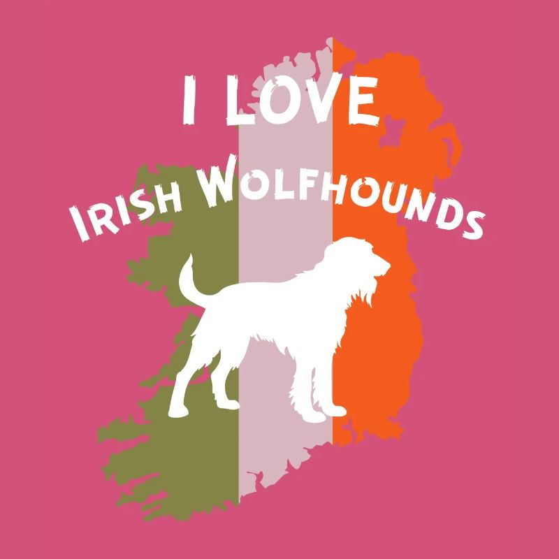 Aperçu du lévrier irlandais avec motivation du drapeau
