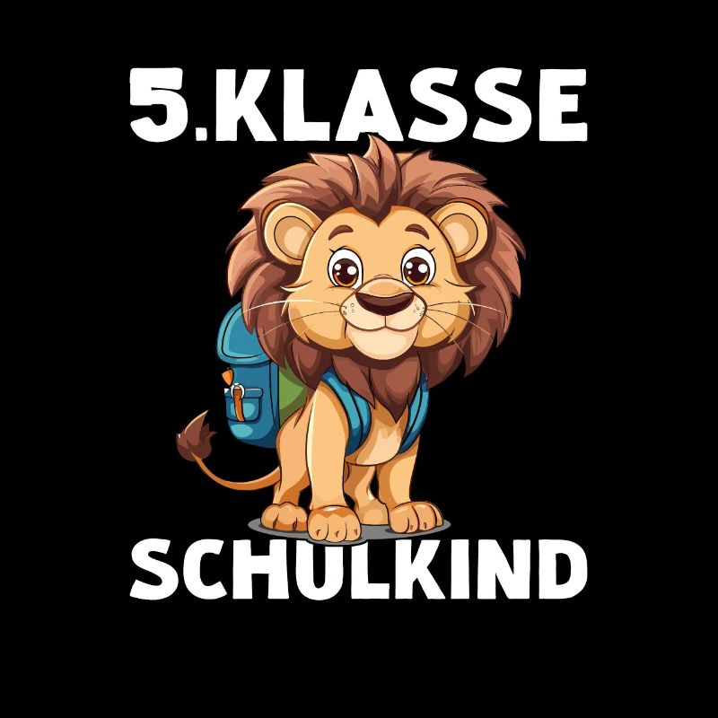 5 Klasse Löwe Schulkind Fünftklässler Löwen