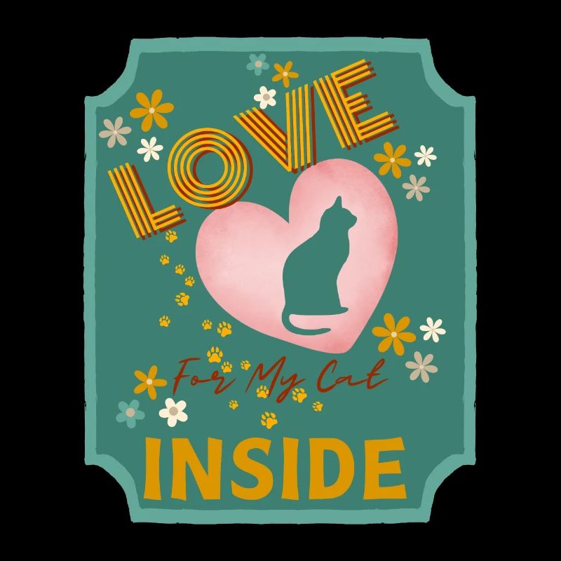 Love Inside My Cat Heart Design