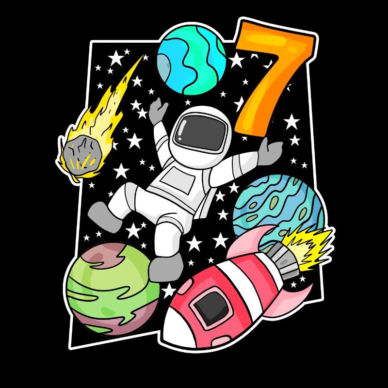 7 Garçon d’anniversaire astronaute