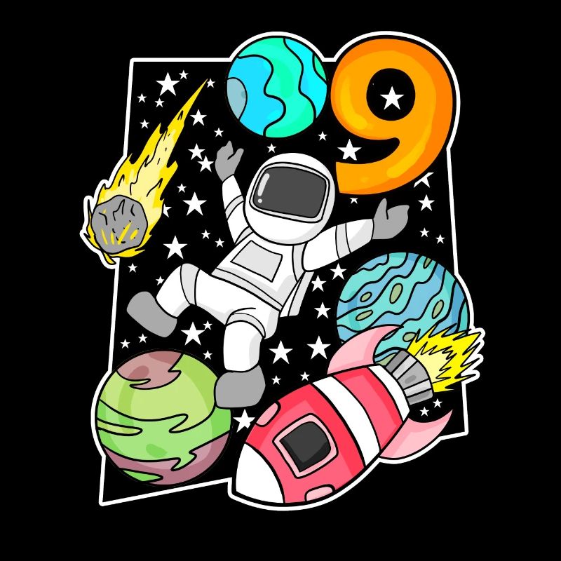 Astronaute - 9e anniversaire garçon