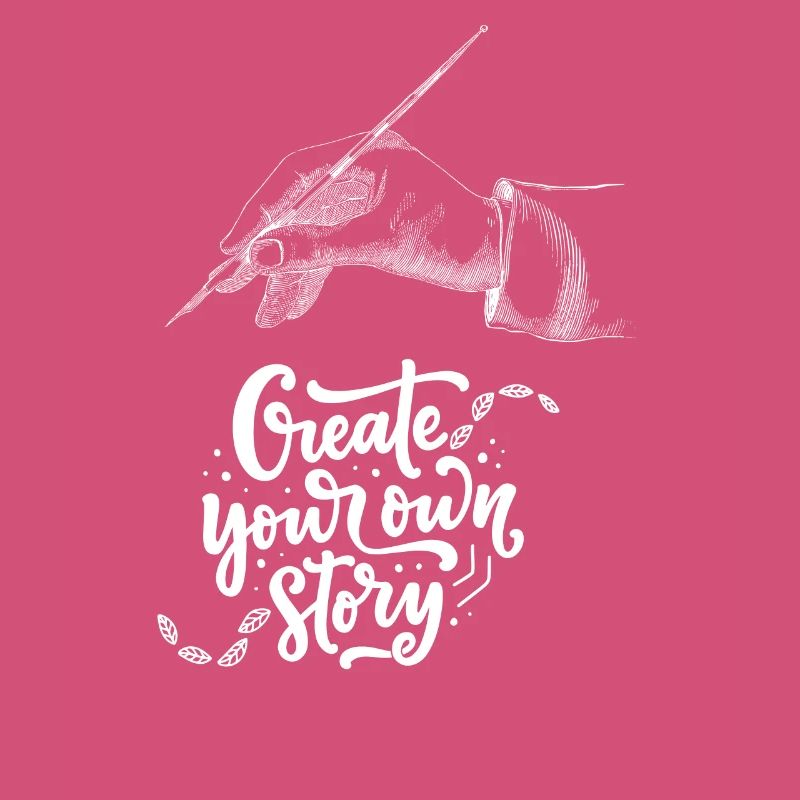 Hand illustration with inspirational message