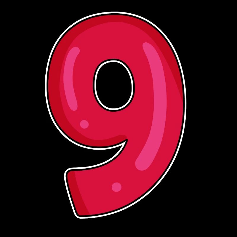 Numéro 9 - Neuf - 9 Motif