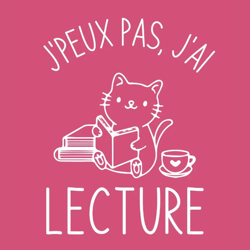 Lecture café chat mignon