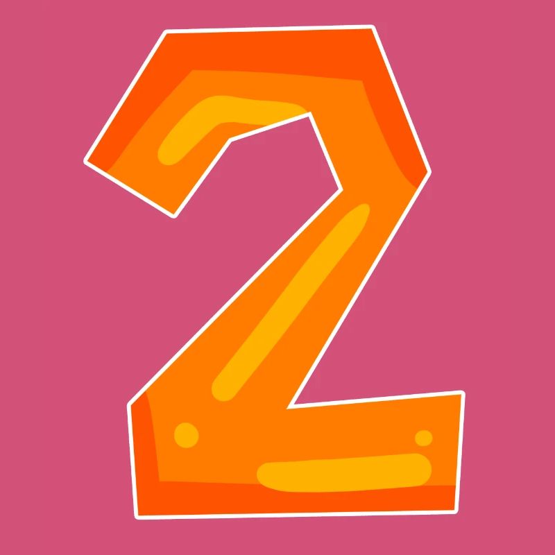 Two - 2 - Number Number