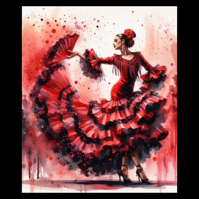 Die Leidenschaft der Flamenco-Tänzer