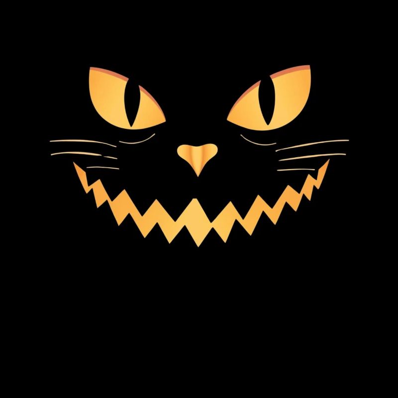 Halloween Jack O'Lantern KATZEN GESICHT for Kids