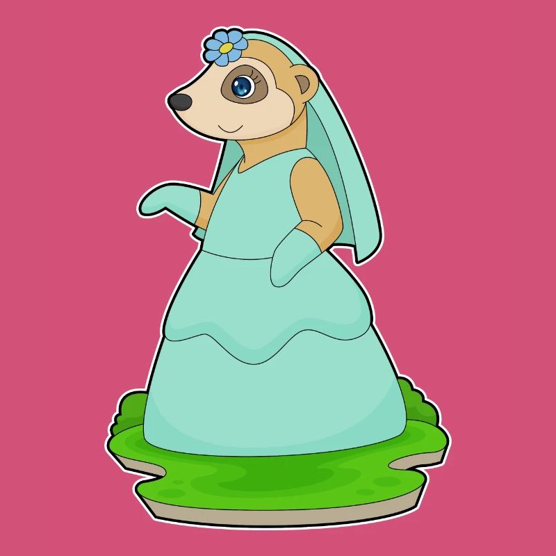 Erdmännchen Braut Schleier Hochzeit