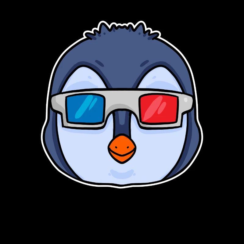 Pinguin 3D Brille Kino