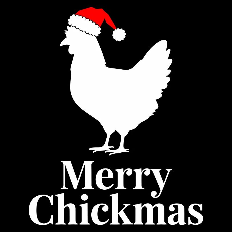 Poulet de Noël drôle joyeux Chickmas