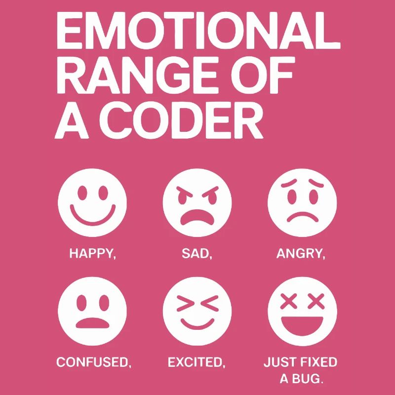 Emotionale Bandbreite eines Programmierers