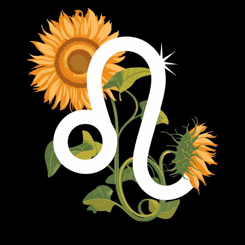 Löwe Sternzeichen - Sonnenblume Astrologie Geschenk