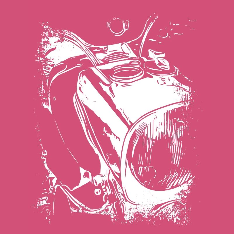 Two-stroke legend black and white